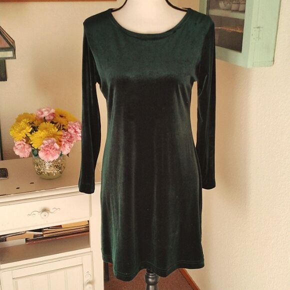 Studio Ease Velvet Shift Dress - Picture 1 of 8